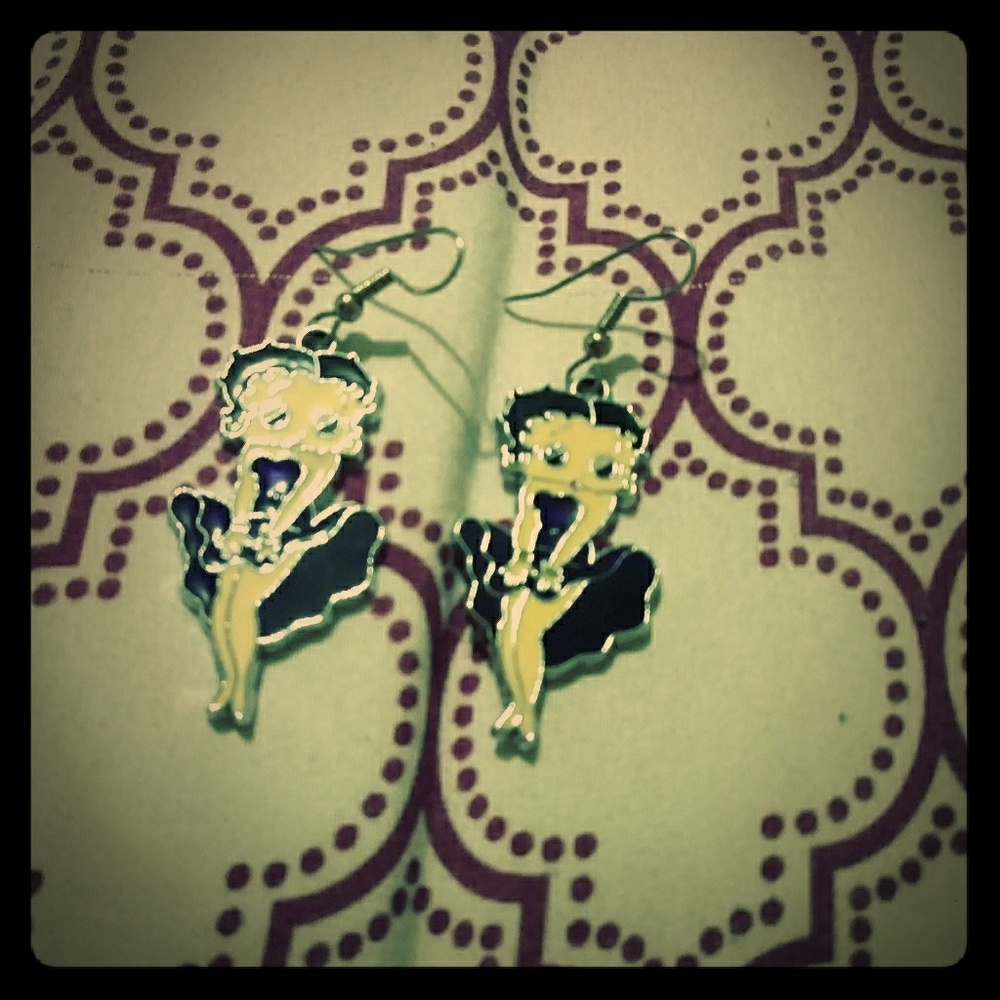 Vintage Betty Boop earrings.